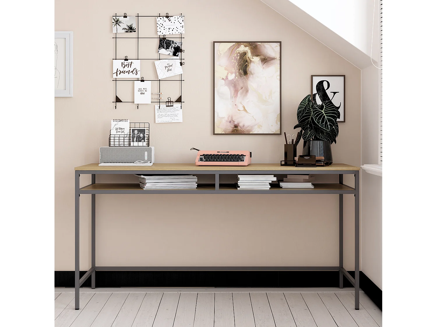 Bradford|Bureau en effet chêne