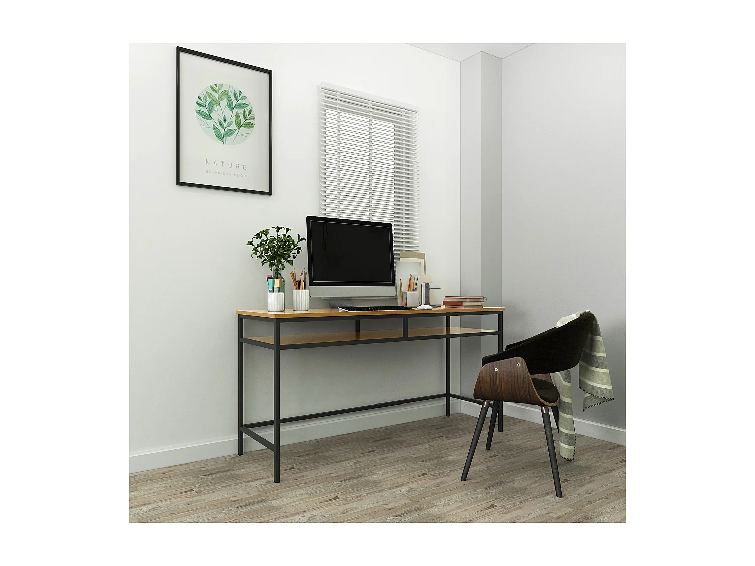 Bradford|Bureau en effet chêne