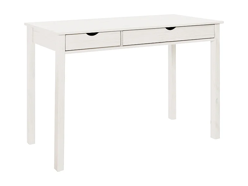 Gava|Bureau avec 2 portes en pin blanc