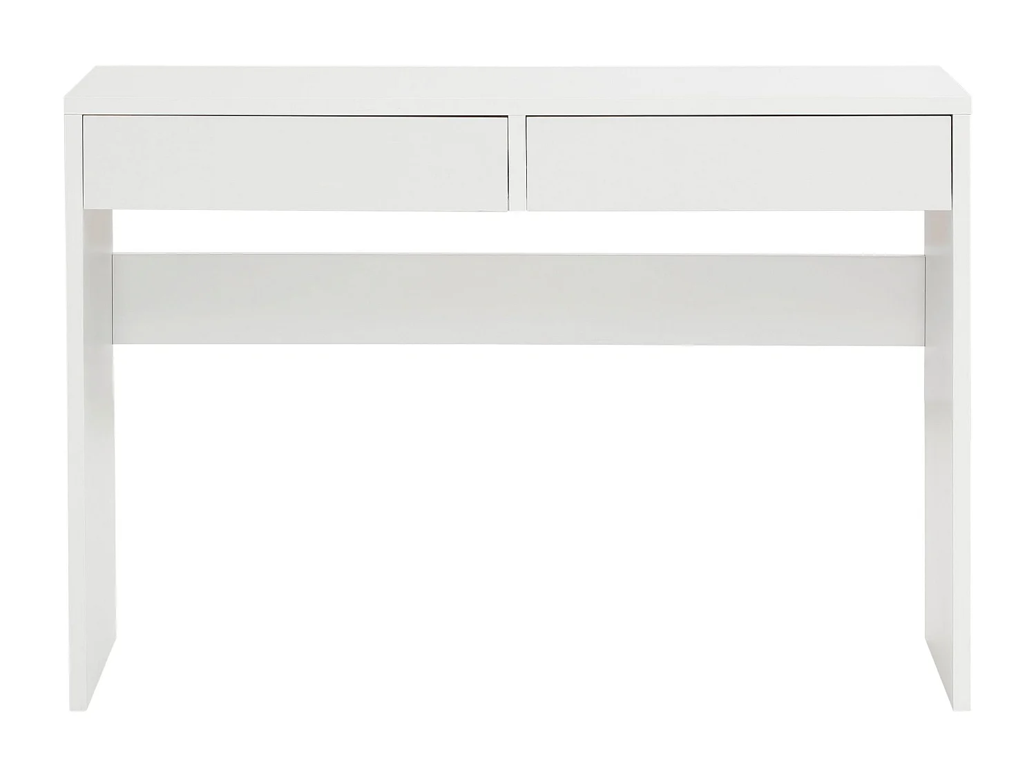 Secretária com 2 compartimentos em aglomerado de mármore.