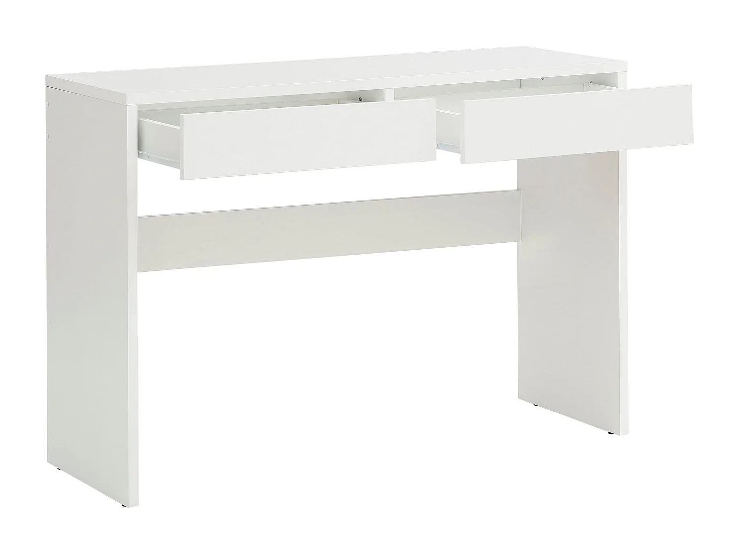 Secretária com 2 compartimentos em aglomerado de mármore.