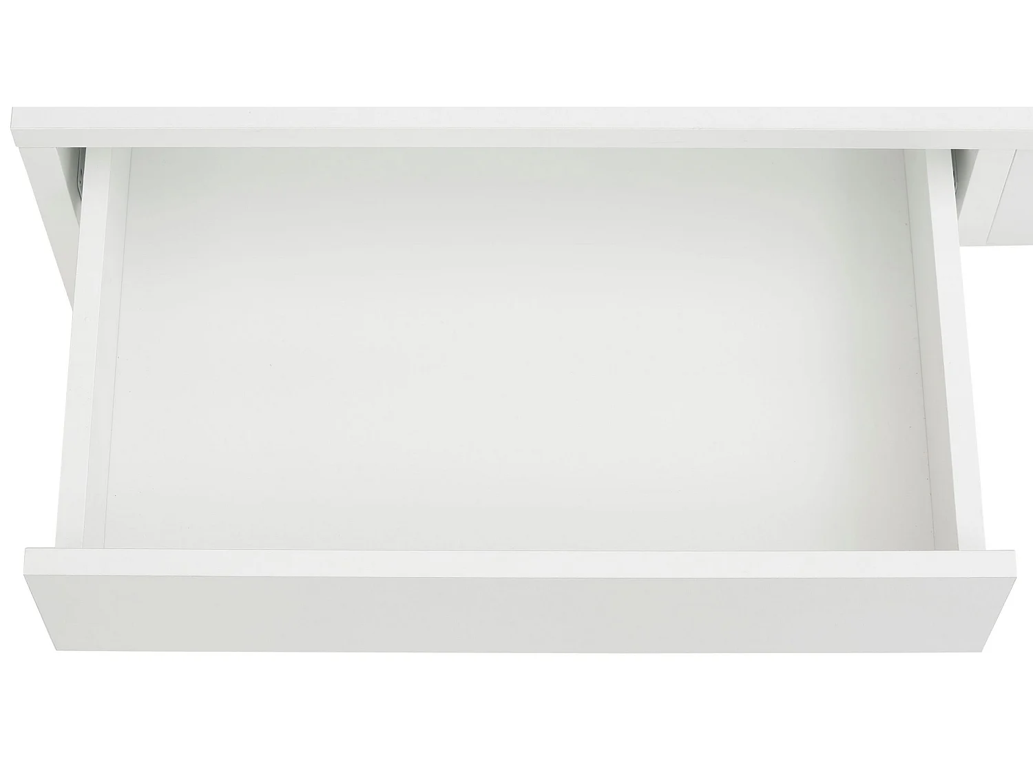 Secretária com 2 compartimentos em aglomerado de mármore.