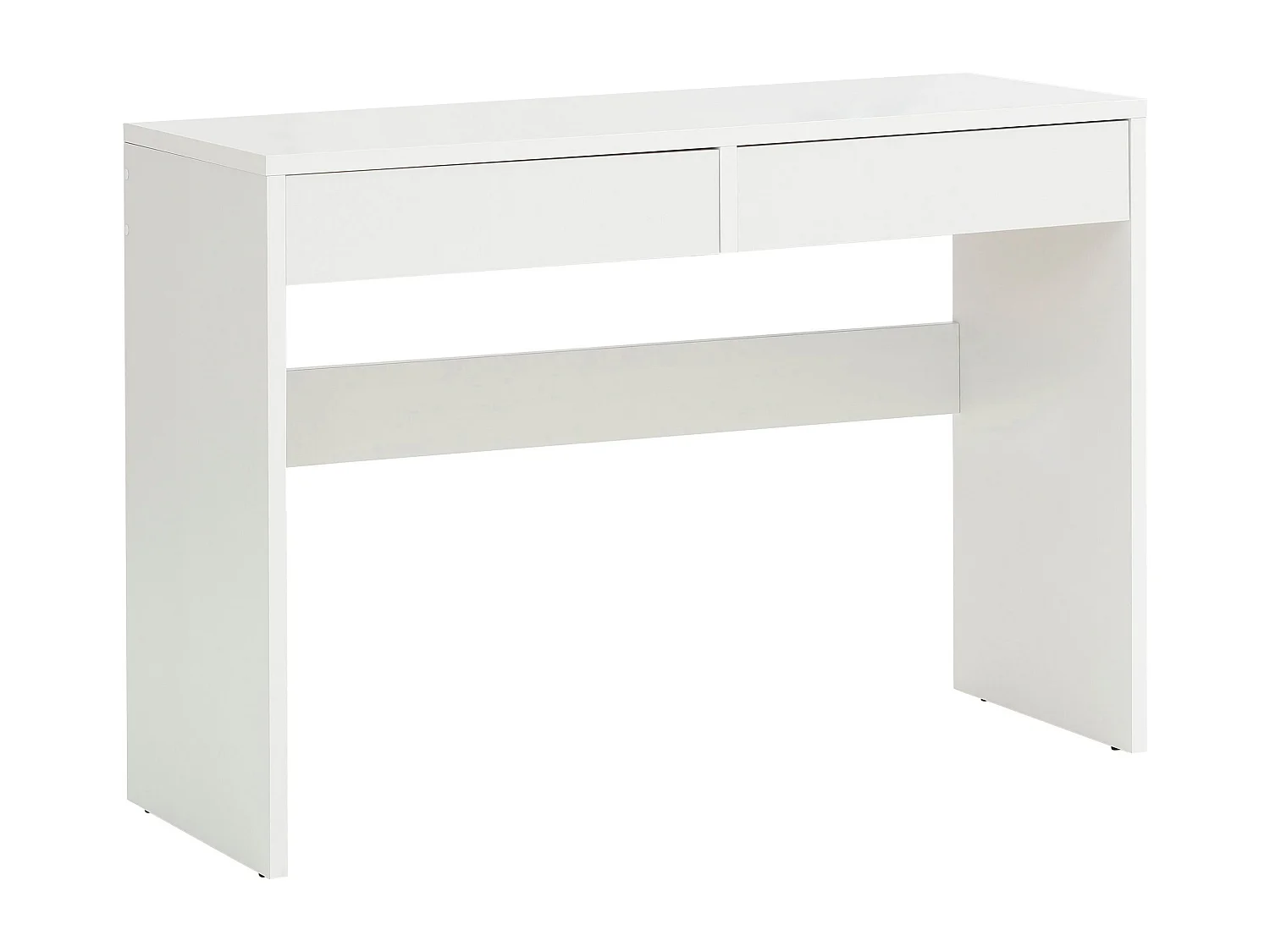 Secretária com 2 compartimentos em aglomerado de mármore.