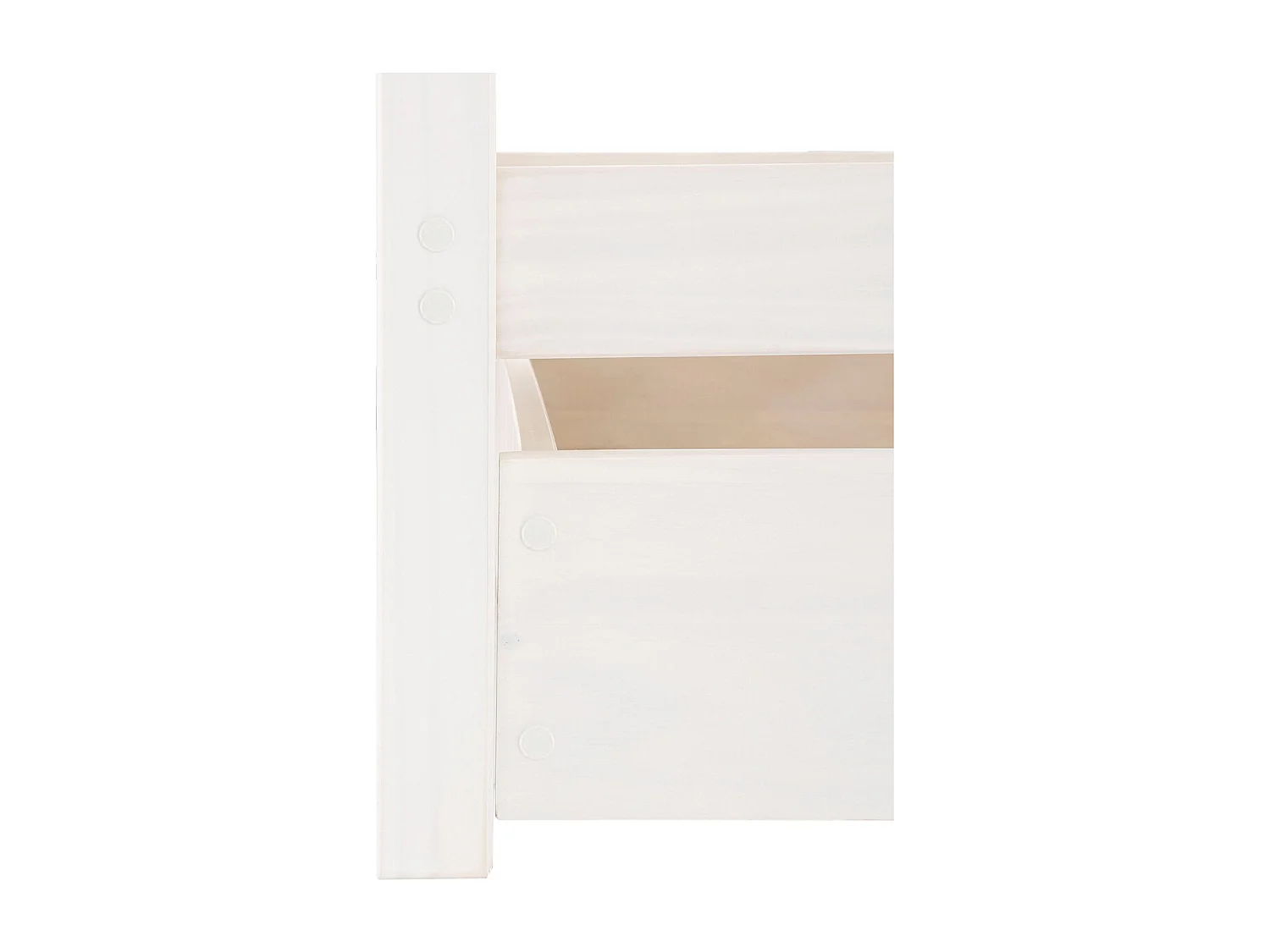 Alpi2|Lit de jour avec baldaquin en bois blanc 90x200