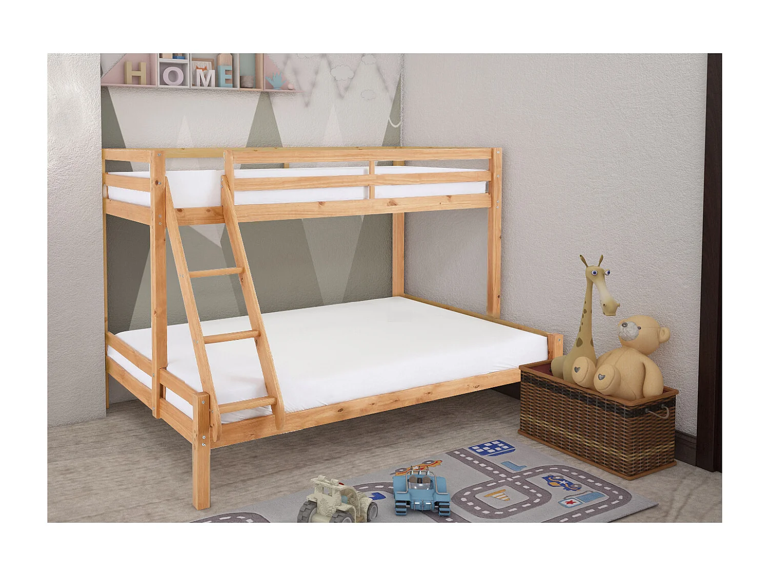 Alpi2|Lit superposé en bois 140x200