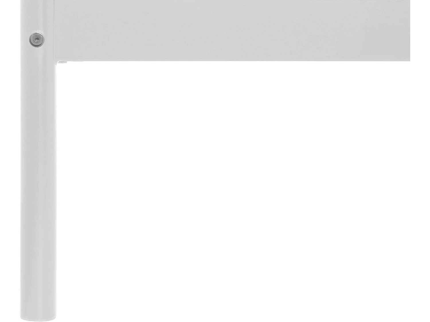 Aaron|Lit en métal blanc 180x200