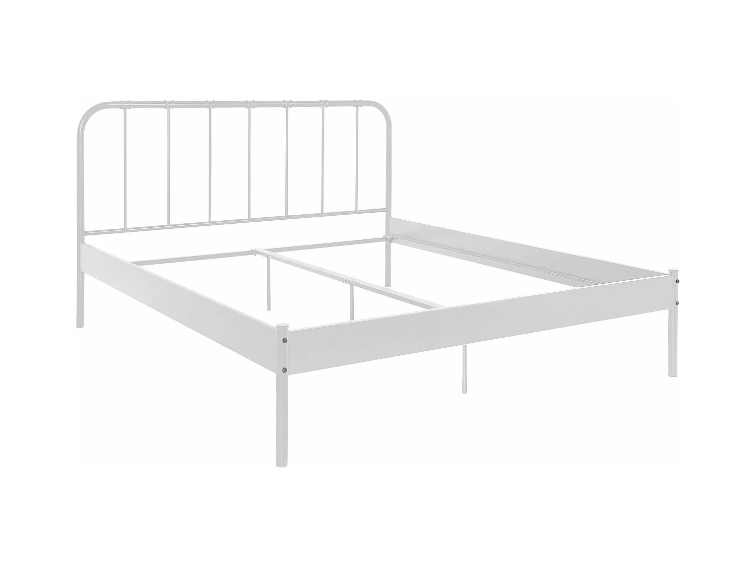 Aaron|Lit en métal blanc 180x200