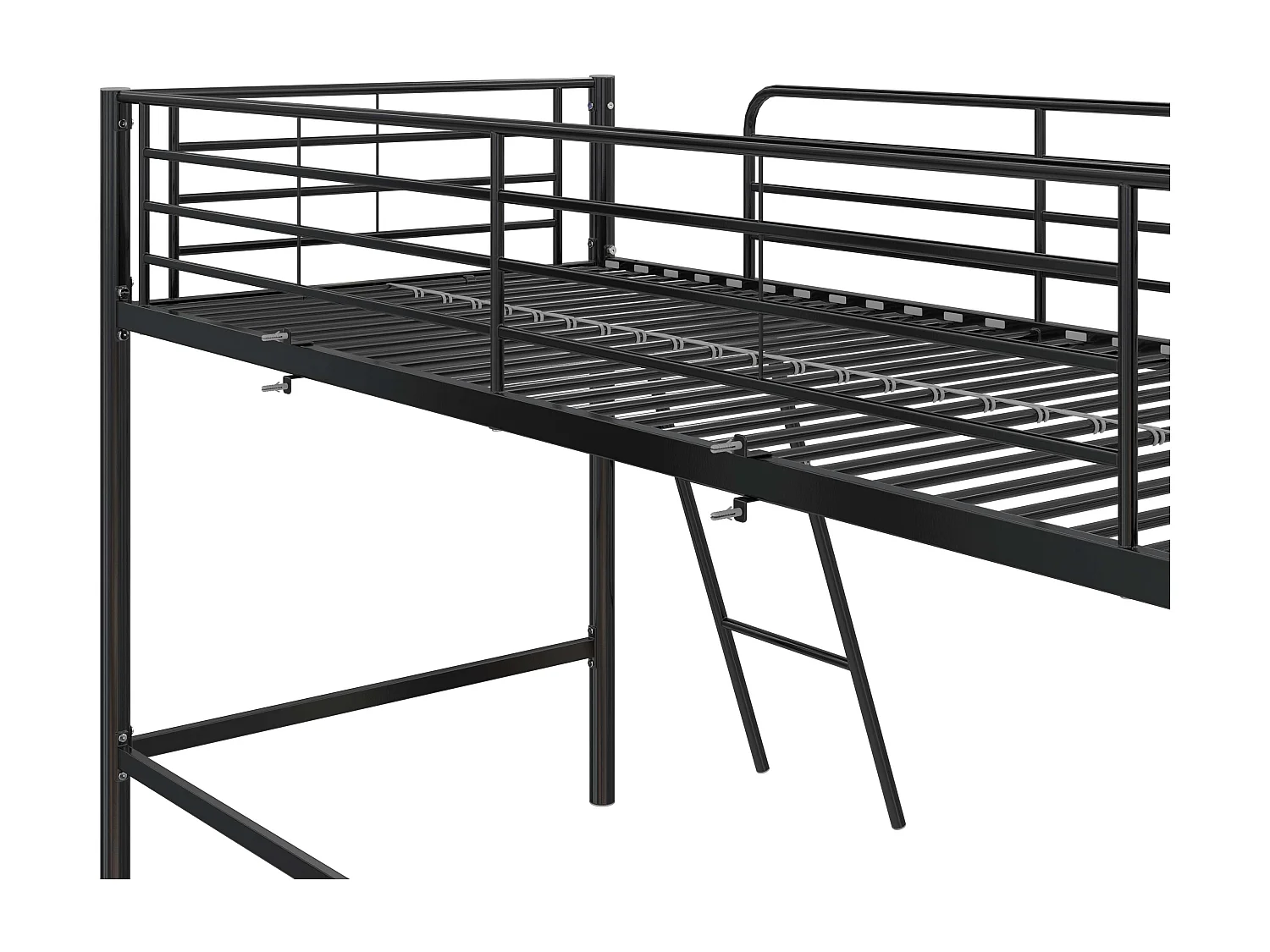 Birgit | Cama de dossel 180 cm em metal branco
