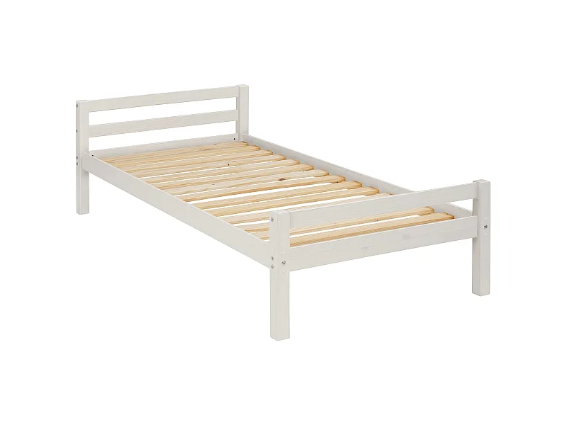 Alpi | Cama 90x200 cm em Pinho Branco