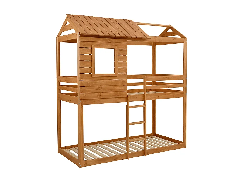 Deer | Beliche 90x200 cm em Pinho Castanho