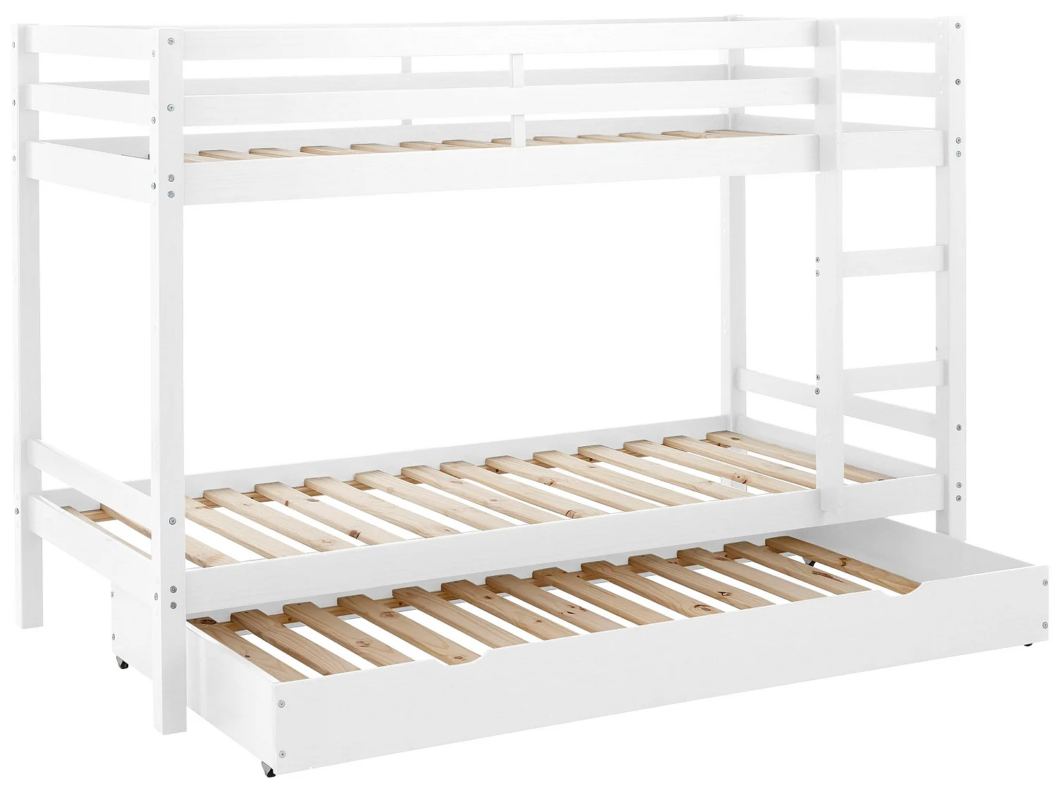 Alpi|Lit superposé en pin blanc 90x200