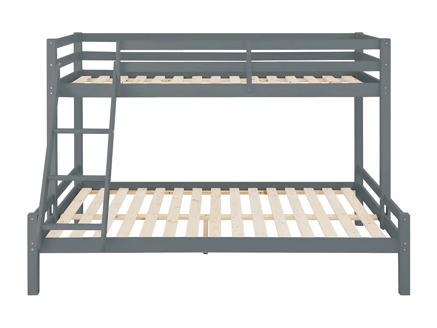 Alpi|Lit superposé en bois gris 140x200