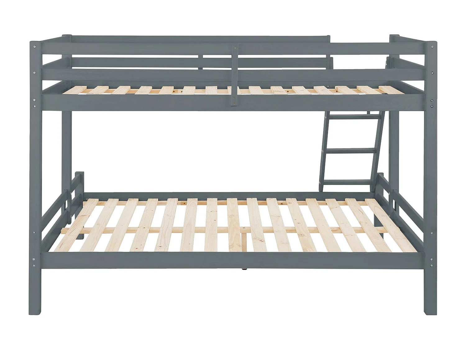 Alpi|Lit superposé en bois gris 140x200