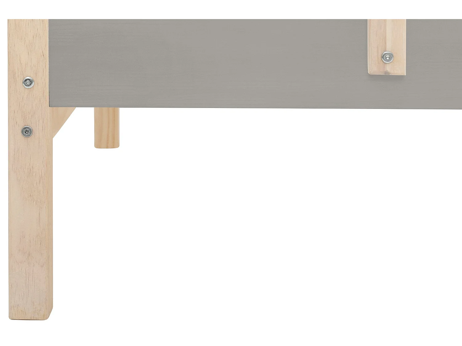 Square Line|Lit superposé en bois gris 90x200