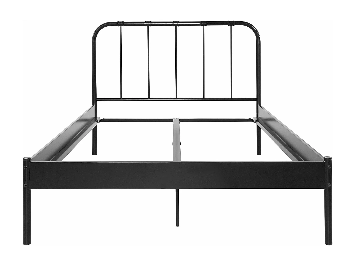 Aaron|Lit en métal noir 140x200