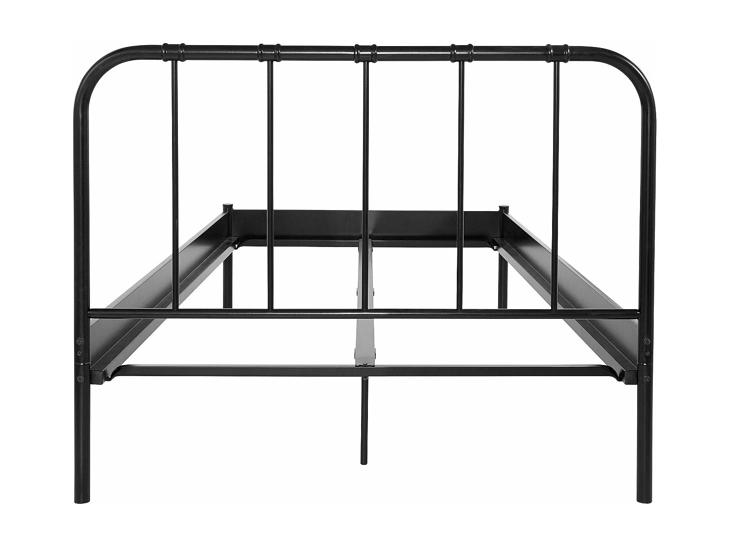 Aaron|Lit en métal noir 140x200