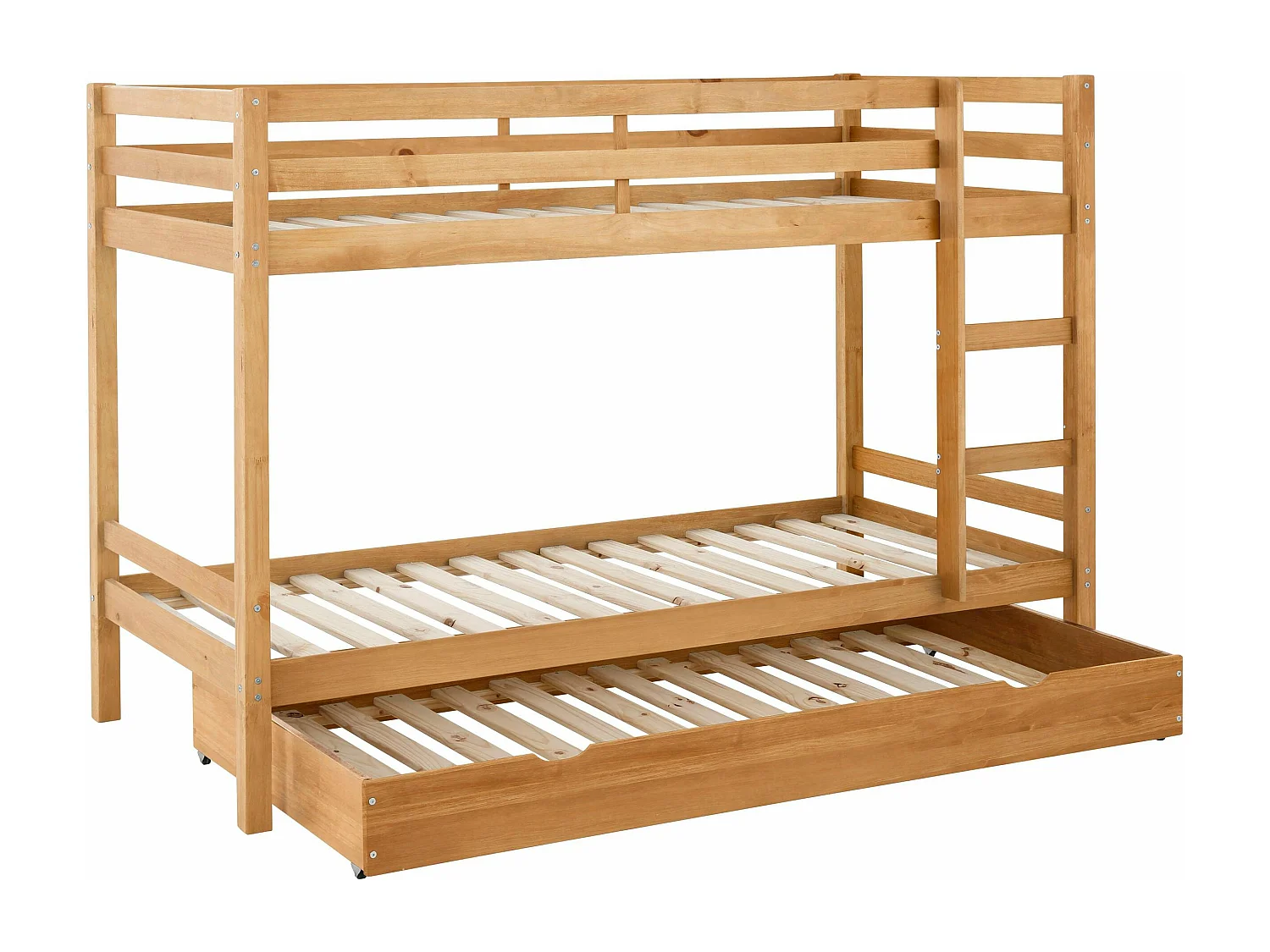 Alpi | Lit superposé 90x200 avec échelle en bois