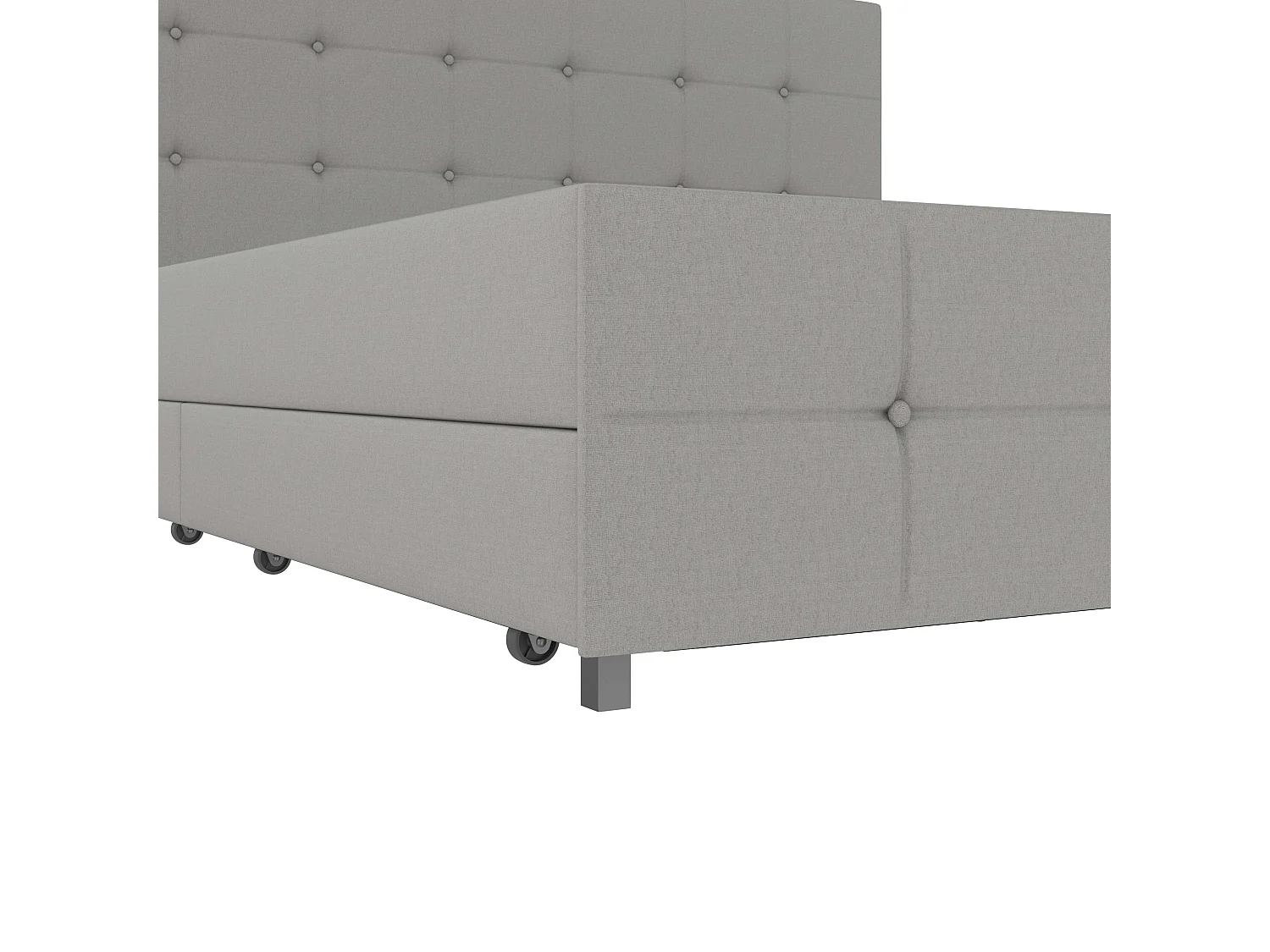 Rosetta 180x200 4 cassetti Grigio Chiaro