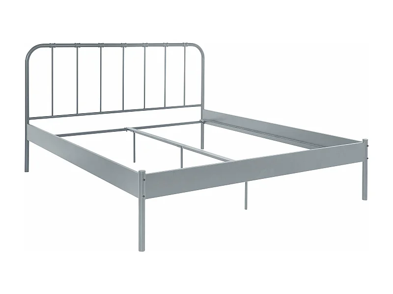 Aaron | Cama 180x200 cm Cinzento em Metal