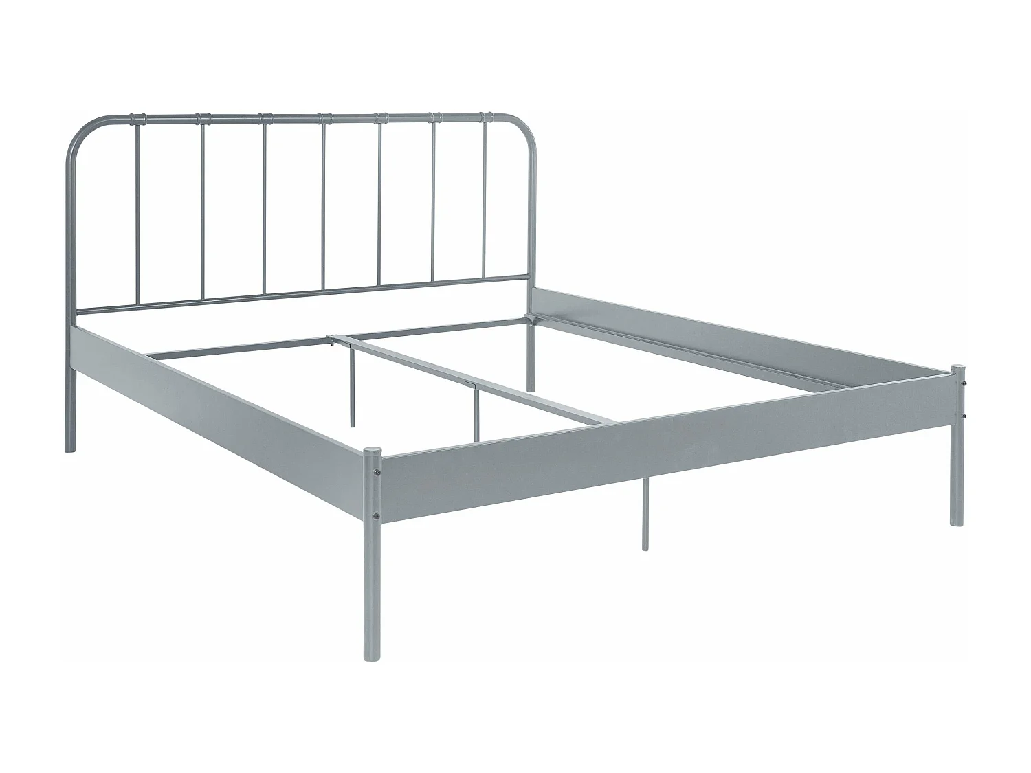 Aaron bed 180 grijs metaal