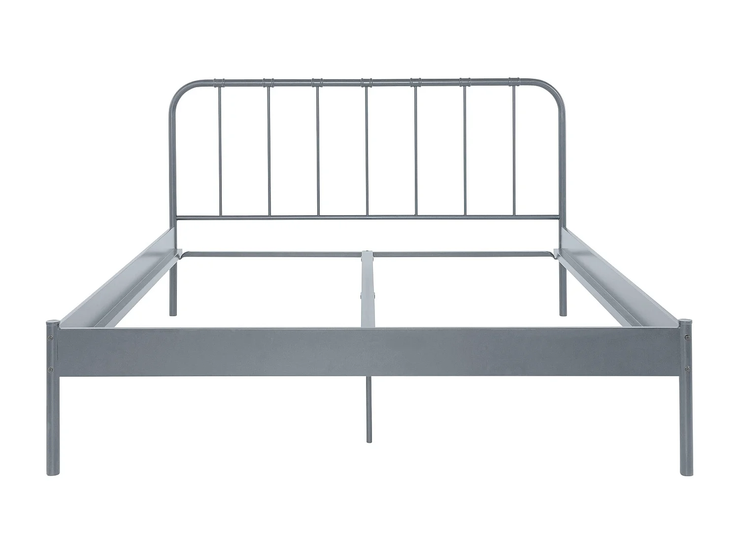 Aaron bed 180 grijs metaal