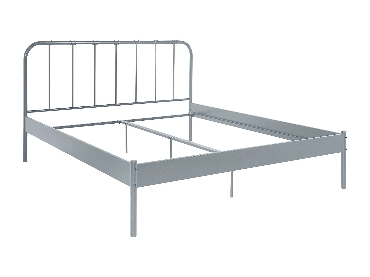 Aaron bed 180 grijs metaal