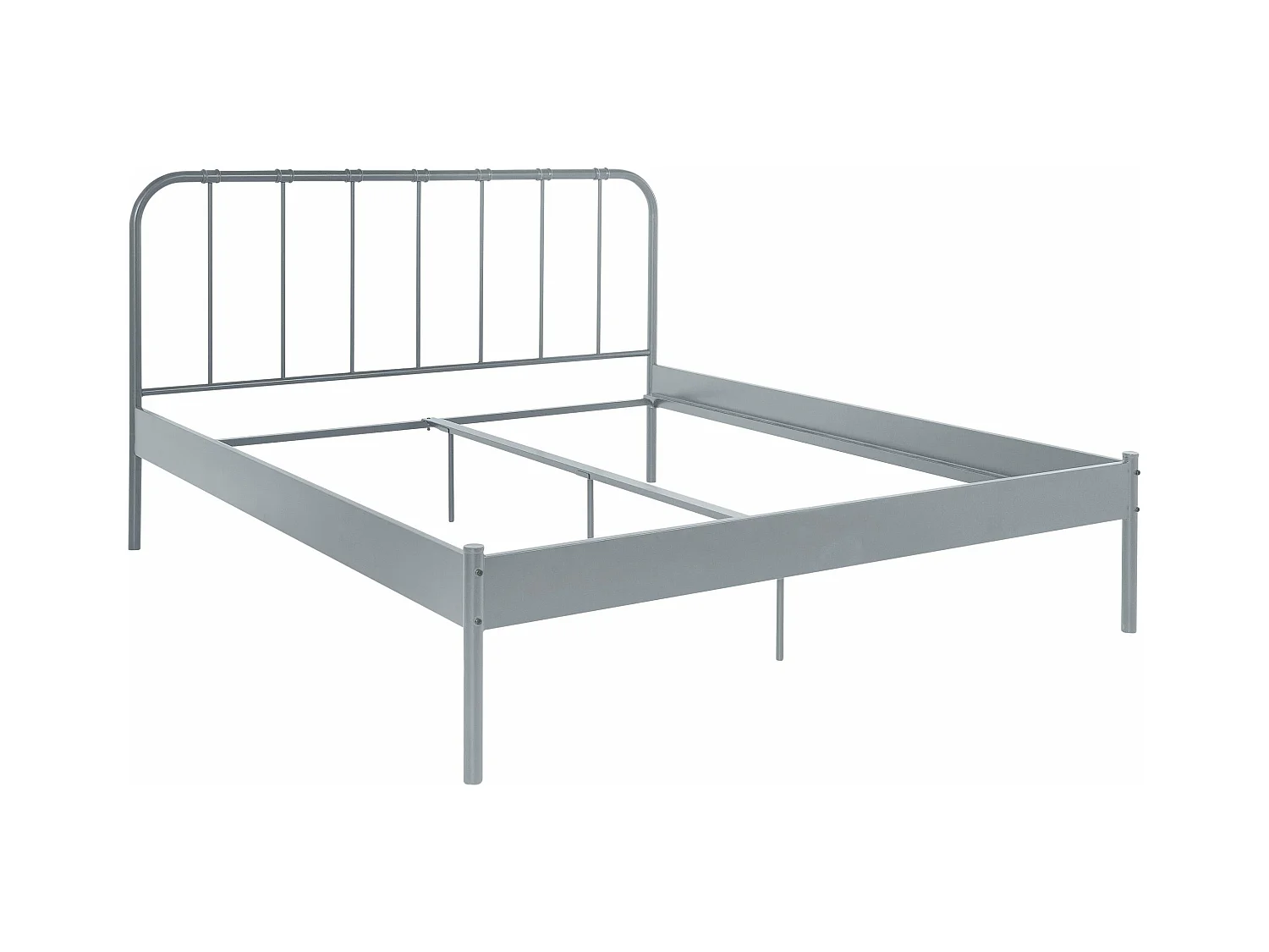 Aaron bed 180 grijs metaal