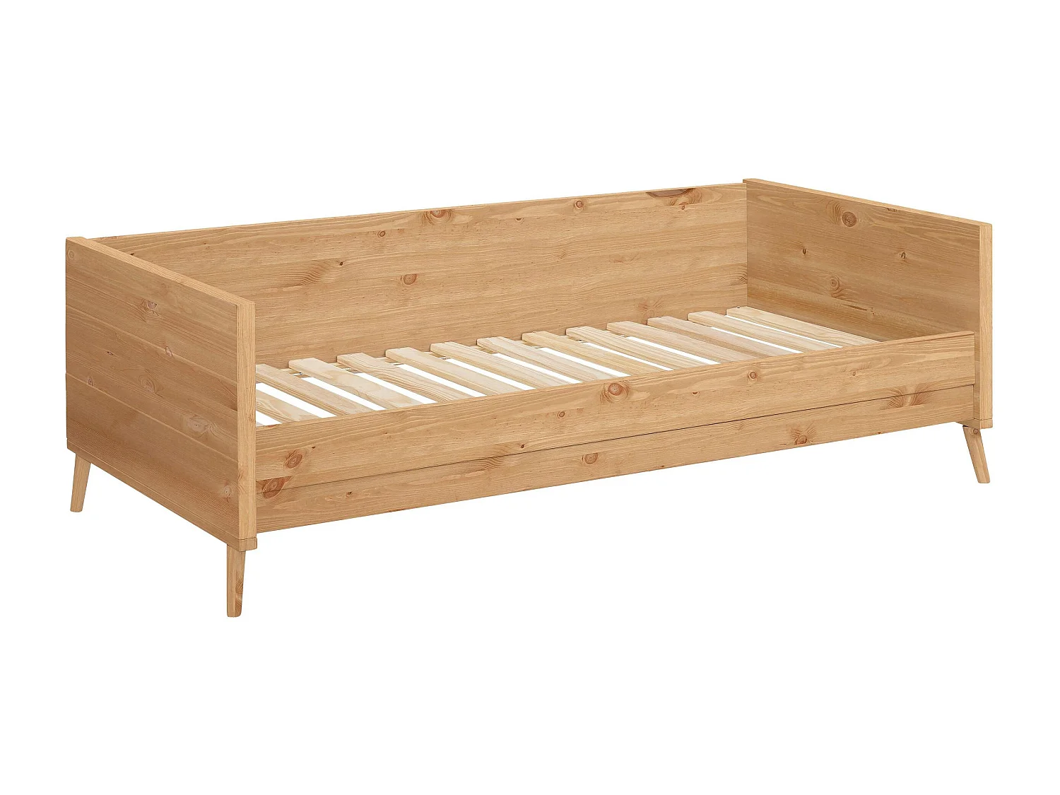 Ellen | Lit banquette en bois de pin massif 90 × 200 cm