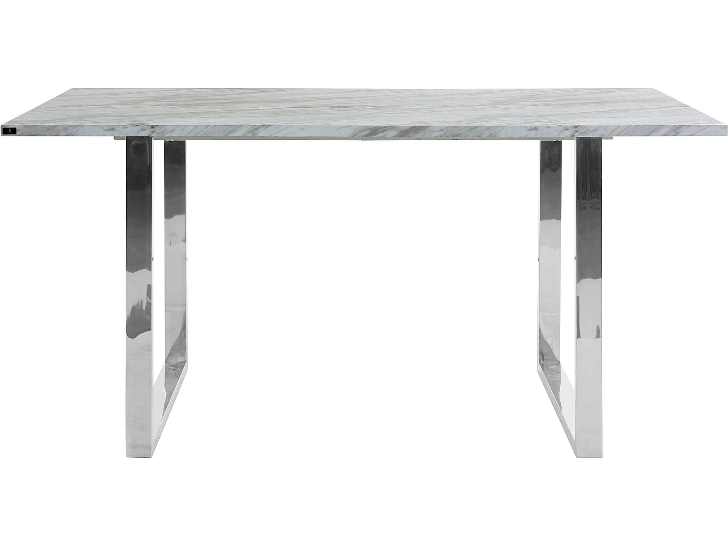 Liam Tavolo da Pranzo 160 Marmo Cromo