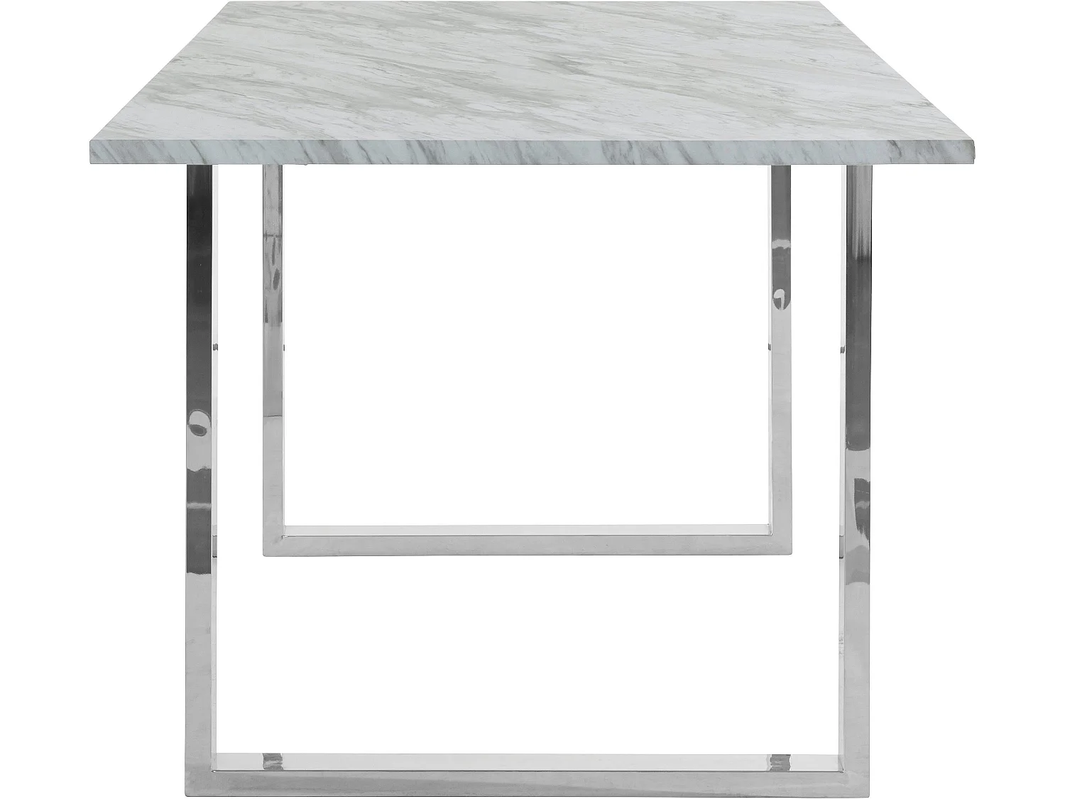 Liam Tavolo da Pranzo 160 Marmo Cromo