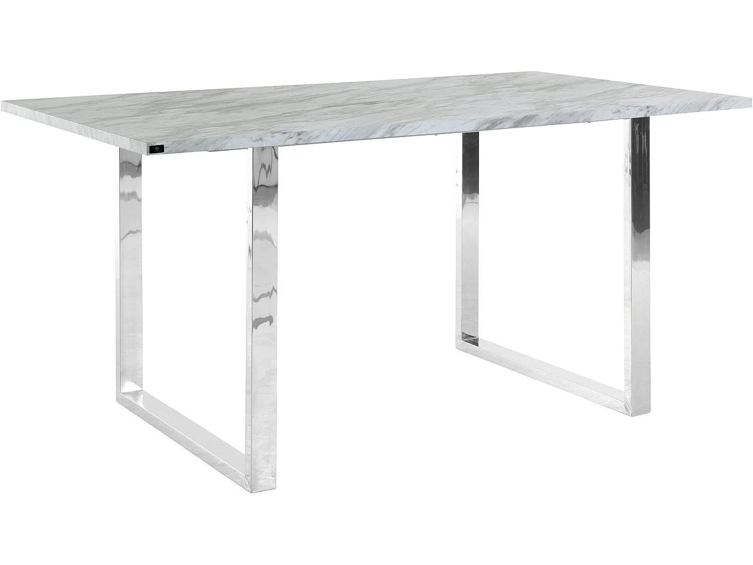 Liam Tavolo da Pranzo 160 Marmo Cromo