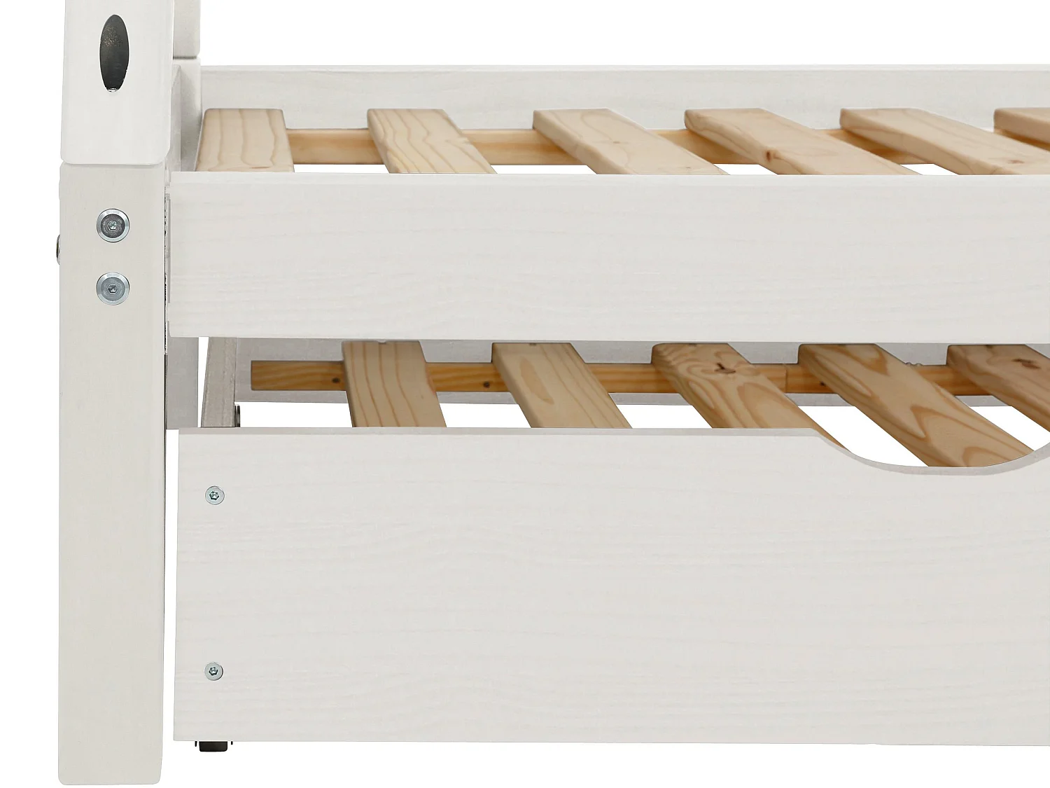 Alpi|Lit tipi gigogne en pin blanc 90x200