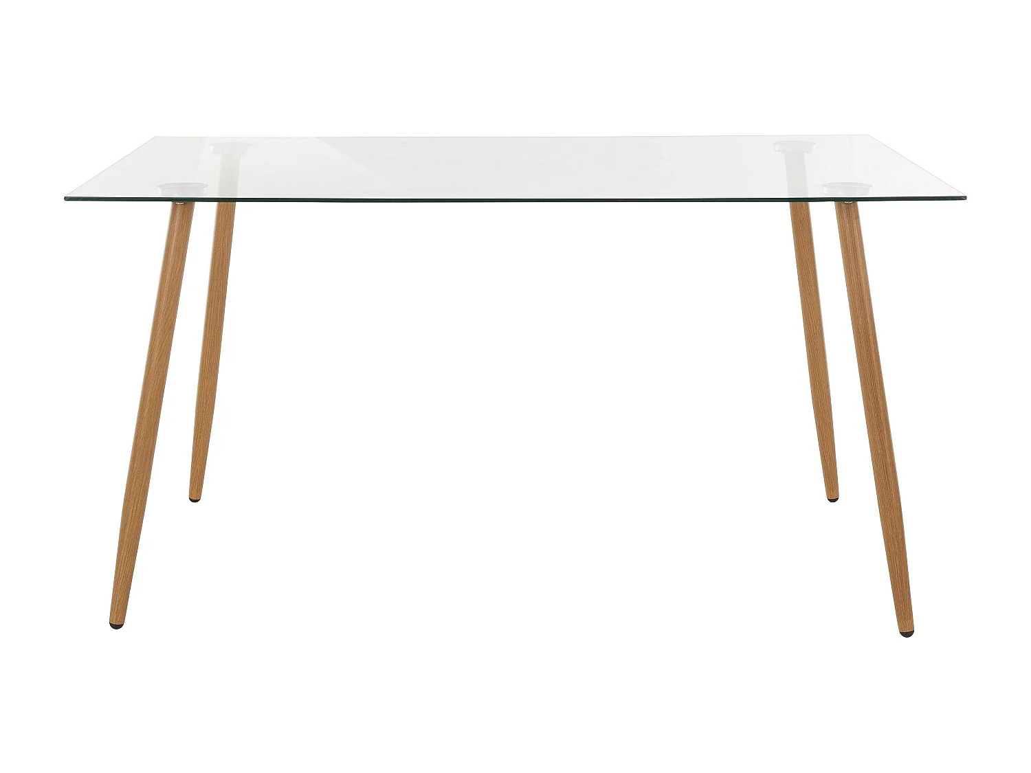 Miller | Mesa de Jantar 140 cm em GlassOak