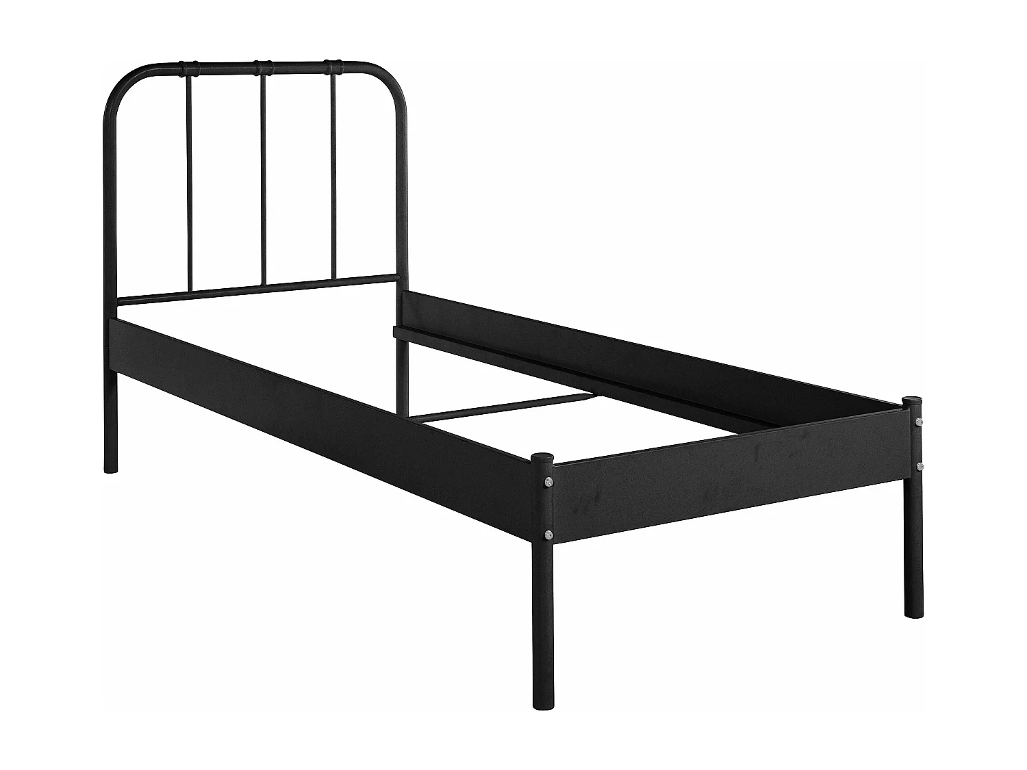 Aaron bed 90 Black Metal