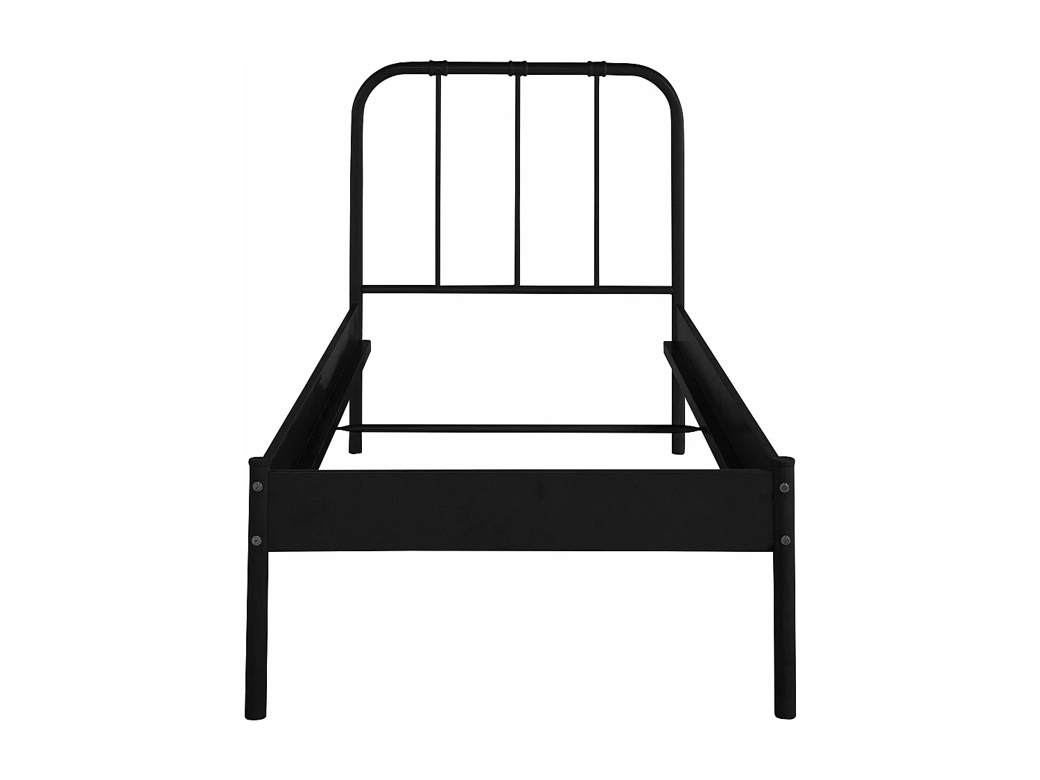 Aaron bed 90 Black Metal