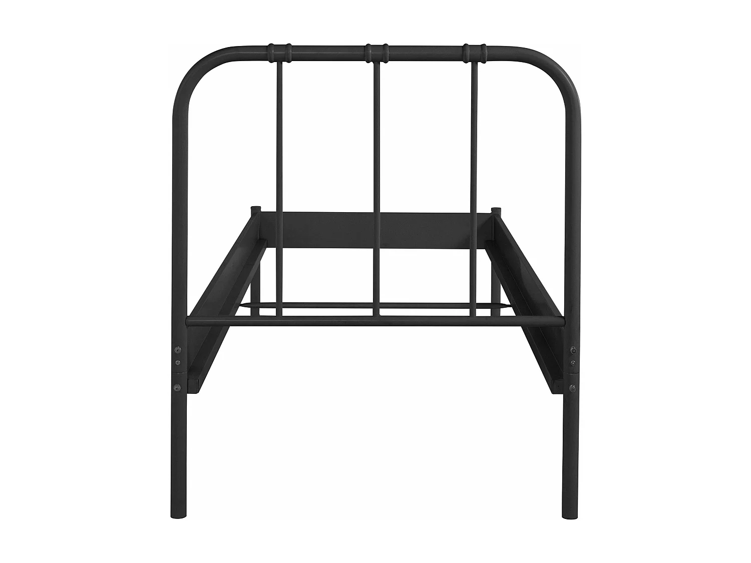 Aaron bed 90 Black Metal