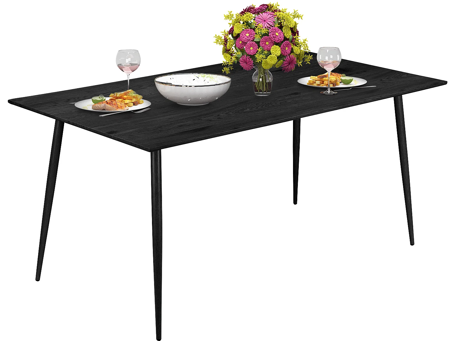 Mesa 120 cm Negro Negro
