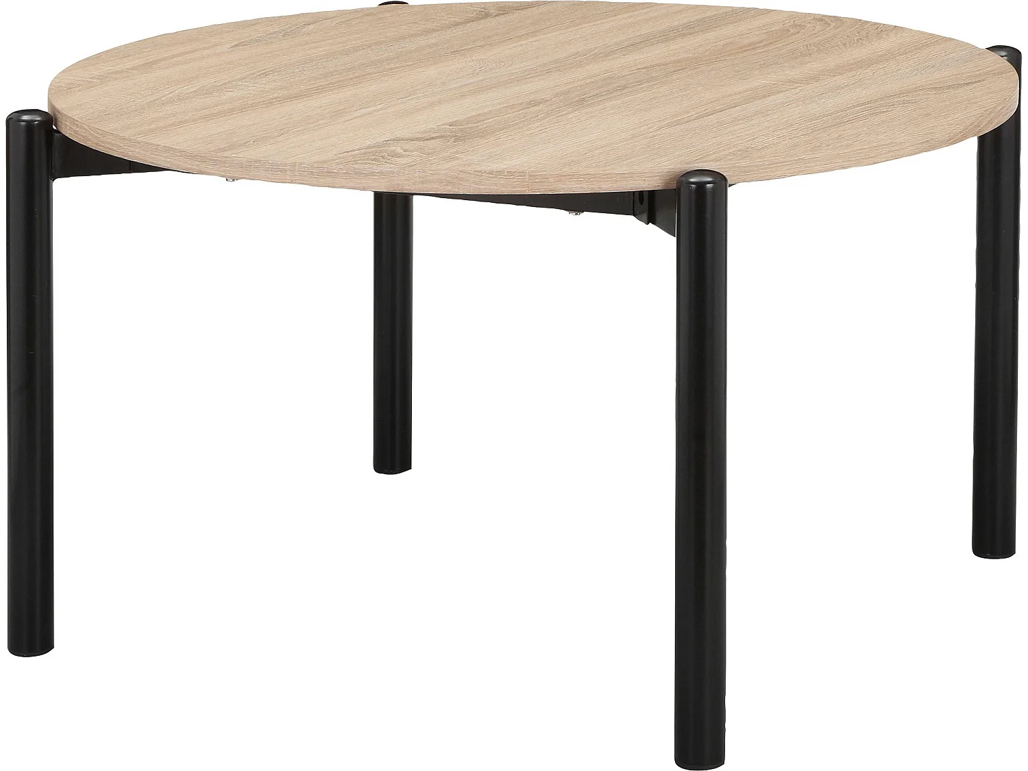 Caleb|Table basse 80 cm Wild Oak Black