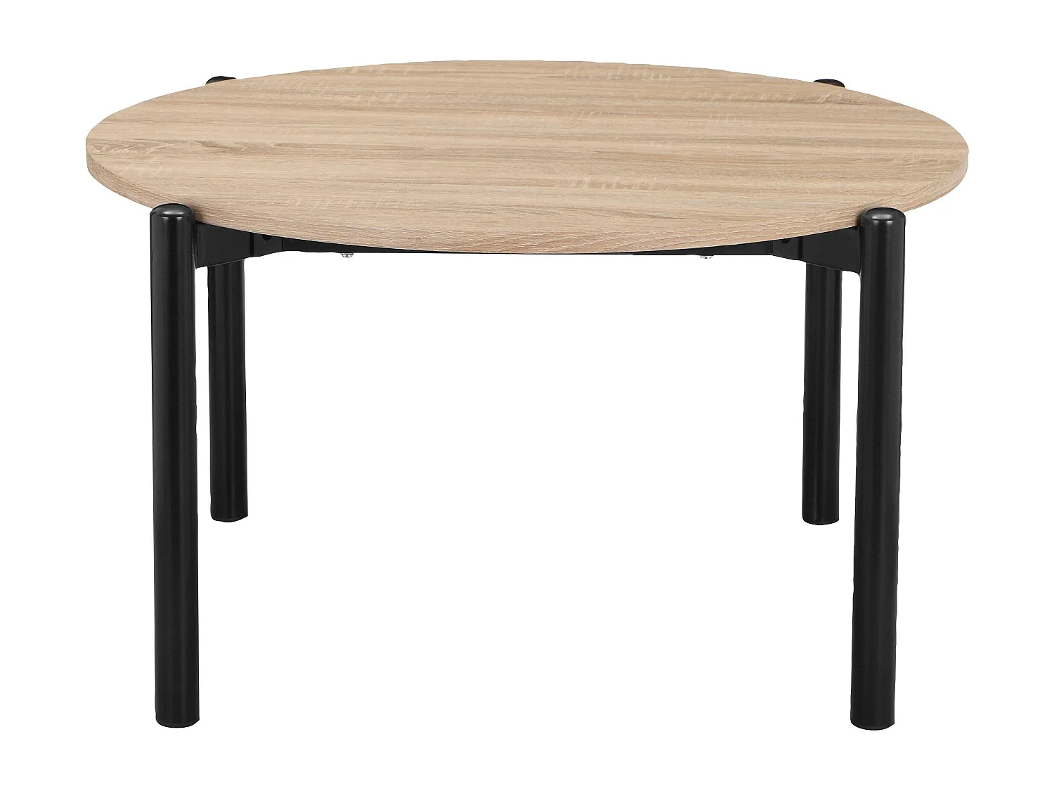 Caleb Salontafel Ã˜80 Wild Eiken Zwart