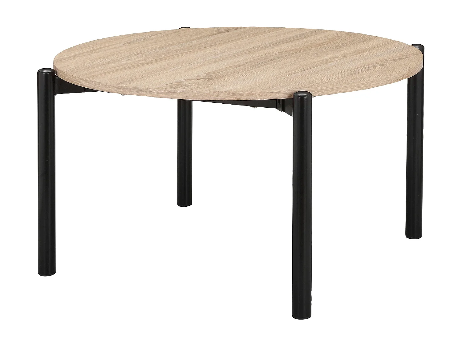 Caleb Salontafel Ã˜80 Wild Eiken Zwart