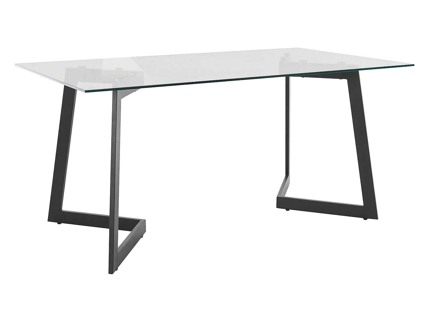 Tina|Table à manger en verre noir