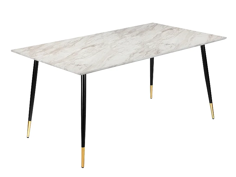 Monza Tafel 120 Marmer Zwart Goud