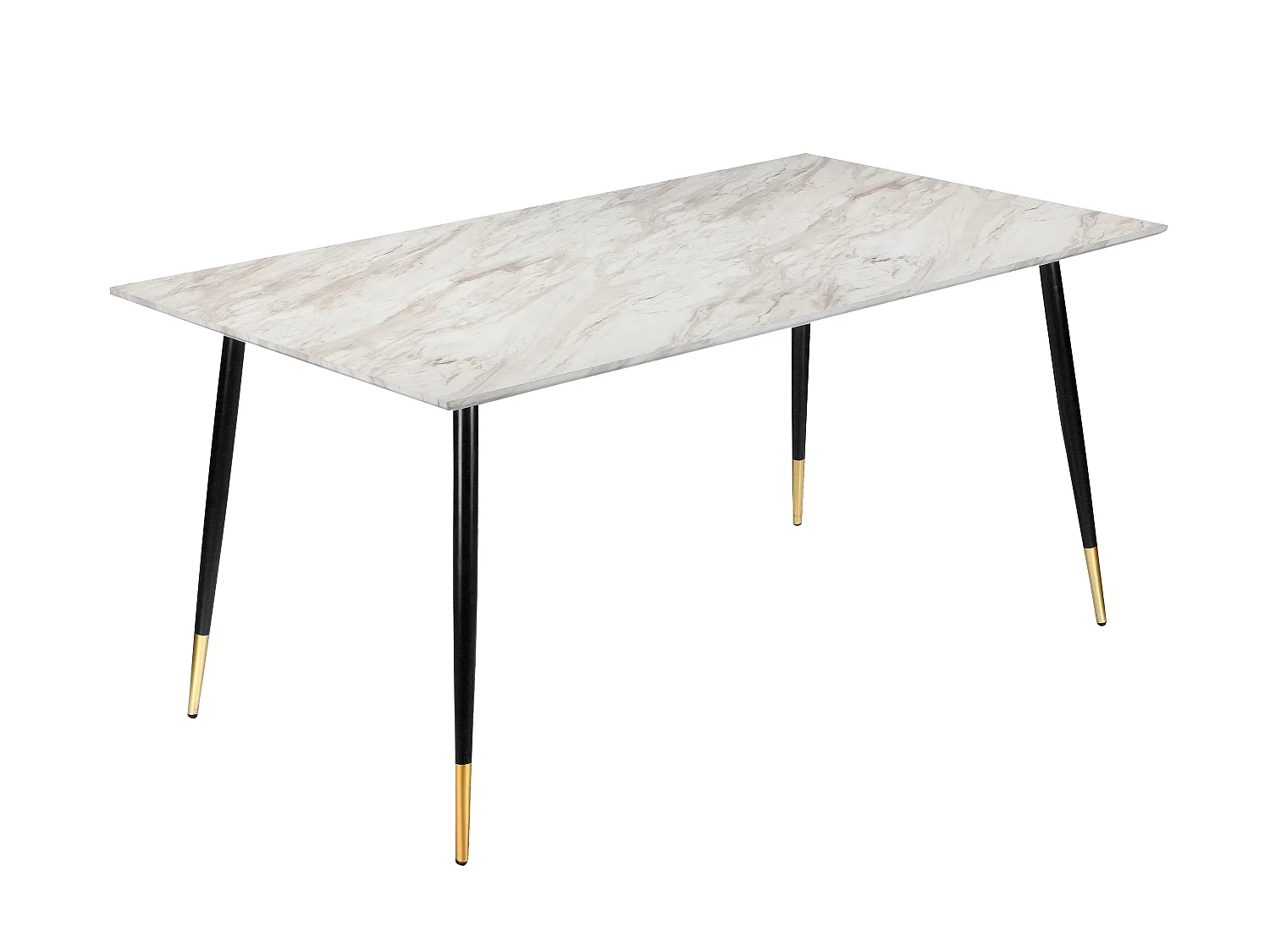 Monza Tafel 120 Marmer Zwart Goud