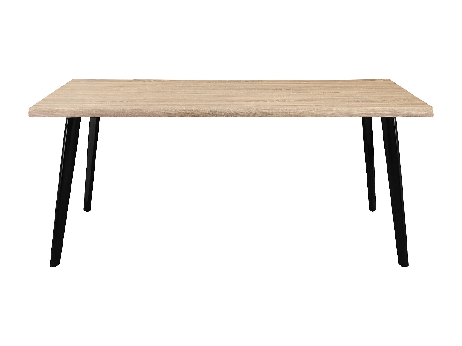 Esstisch 180 cm Eiche Schwarz