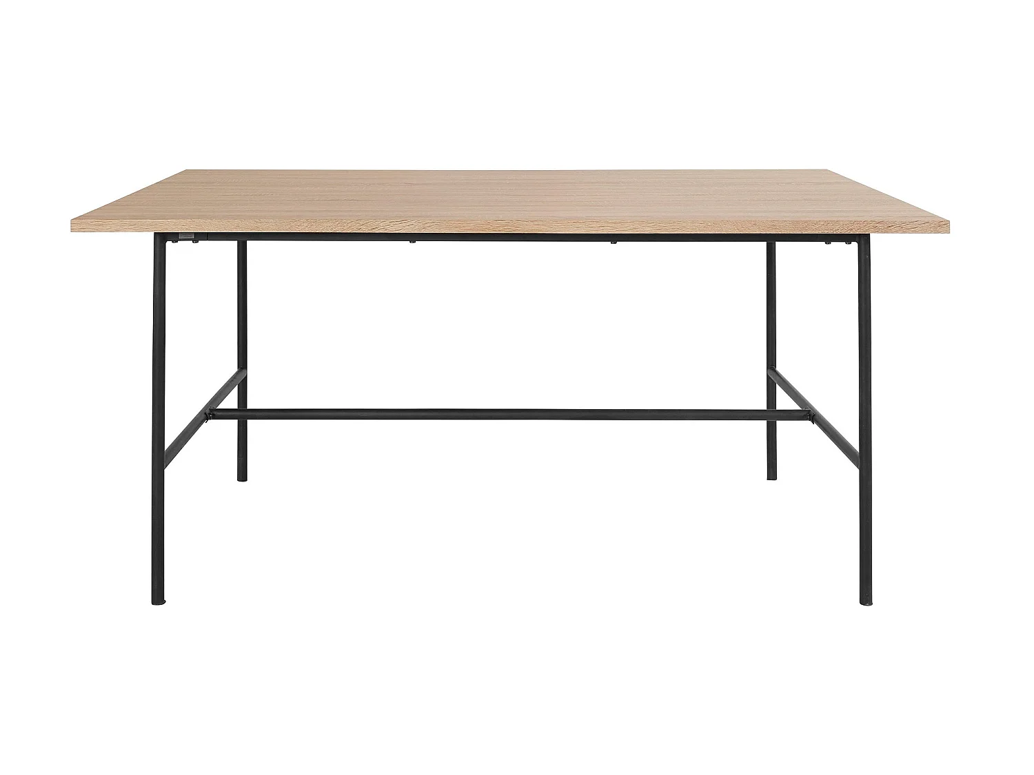 Acer | Mesa de Jantar 160 cm 6 lugares em Carvalho Preto