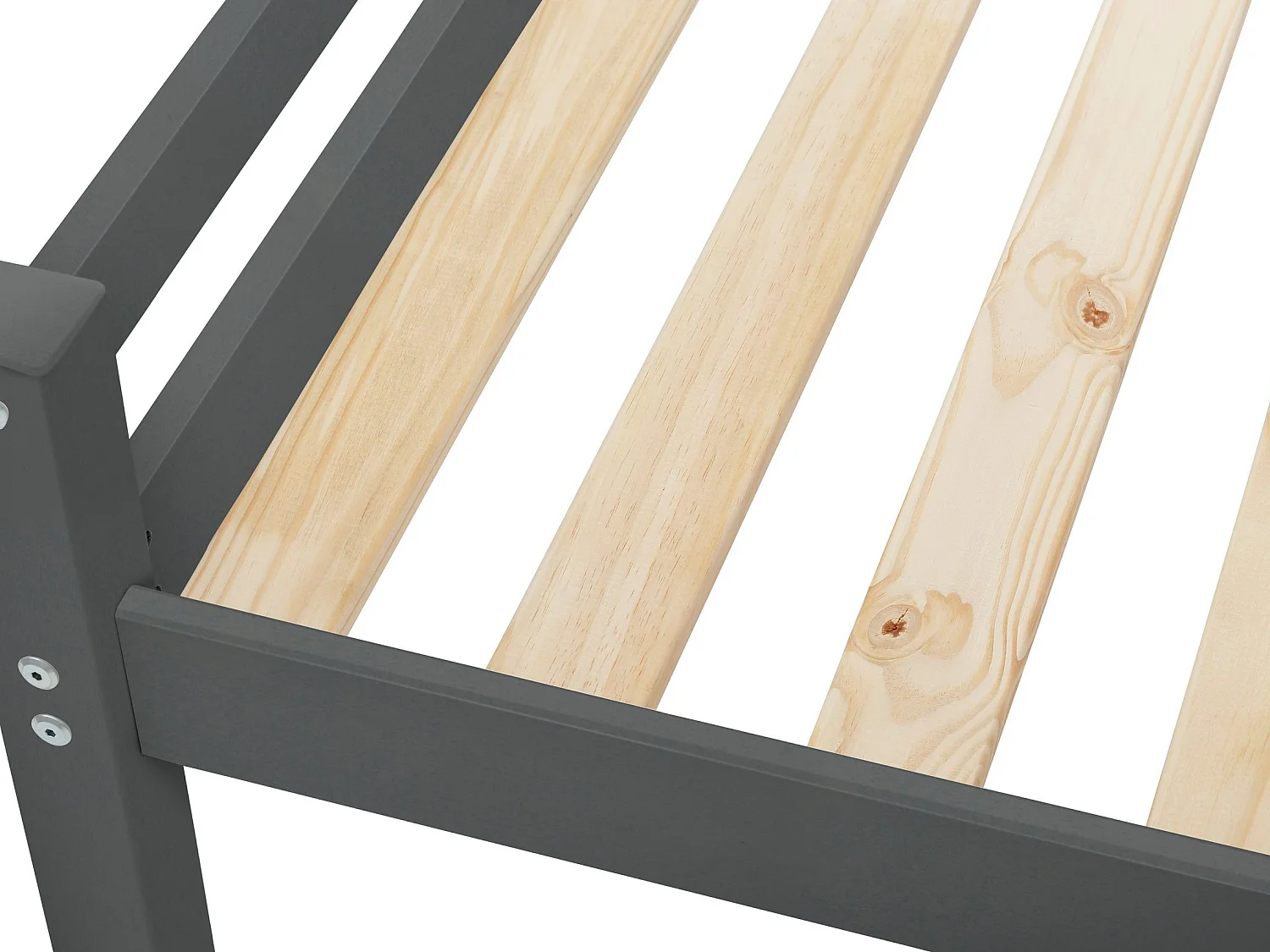 Alpi|Lit cabane en bois gris 90x200