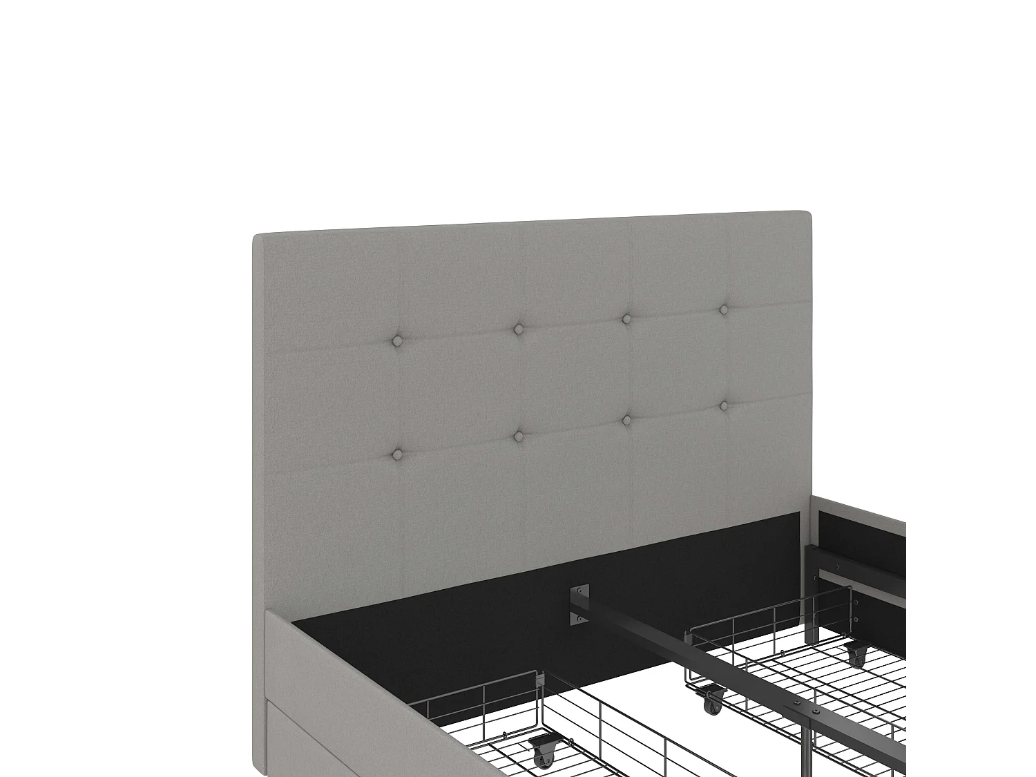 Rosetta 140x200 4 cassetti Grigio Chiaro