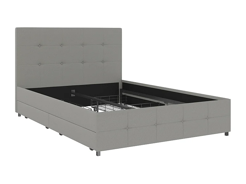 Rosetta 140x200 4 cassetti Grigio Chiaro