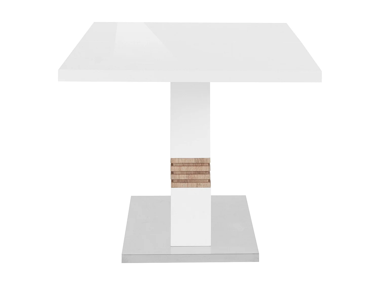 Perez|Table à manger en mélaminé avec rallonge 8 personnes L160