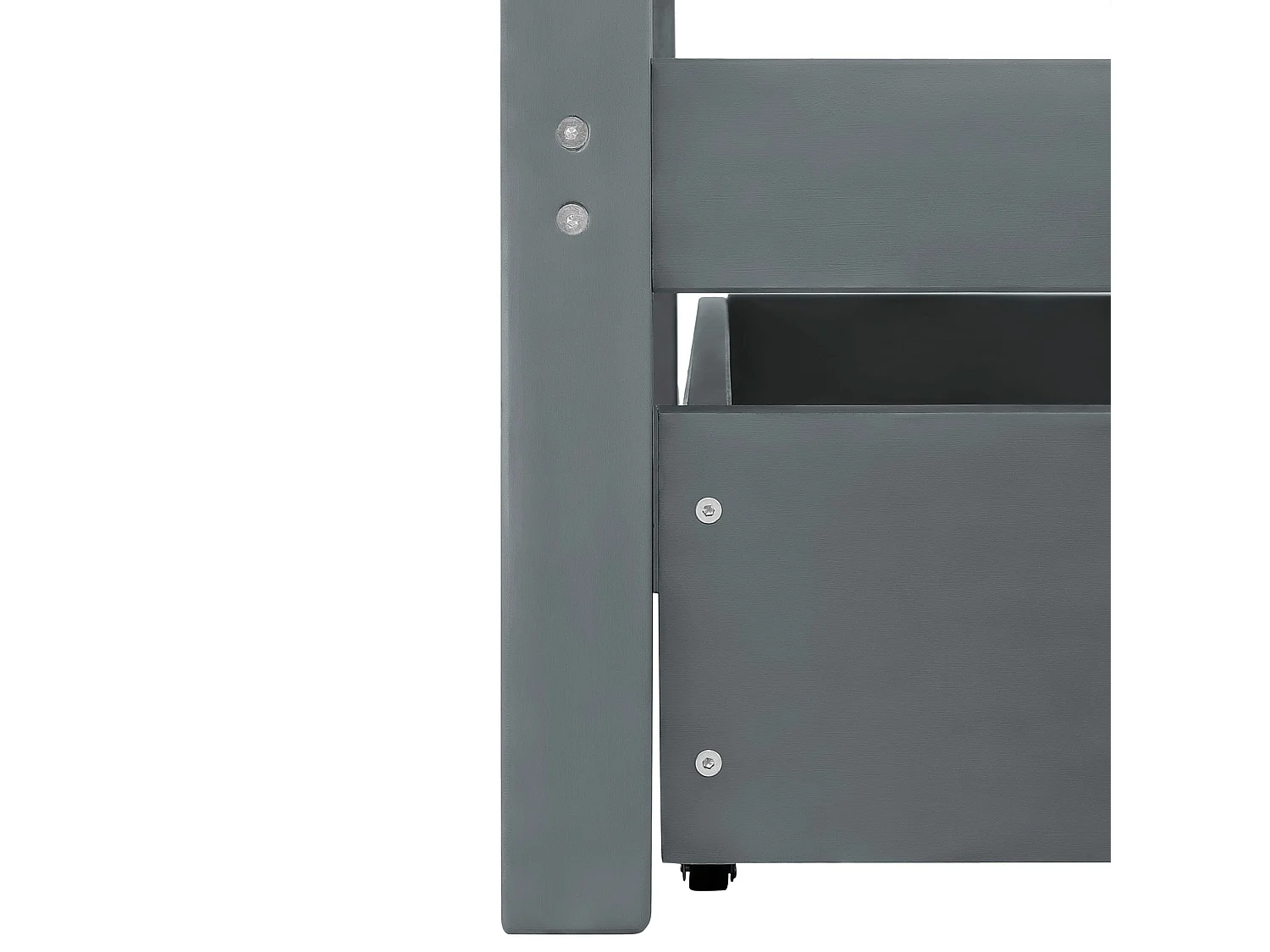 Alpi|Lit de jour avec baldaquin en bois gris 90x200